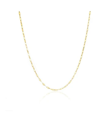 The Lovery Disco Link Chain Necklace 14K Yellow Gold 24 inches