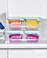 Oxo Tot Silicone 4-Pack Baby Blocks Food Storage Containers
