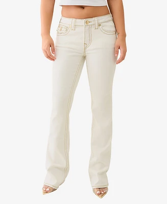True Religion Women's Becca Bootcut Big T Lurex Jeans