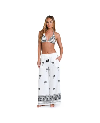 Sunshine 79 Women's Cover Up Swim Ivory Coast Beach Pant