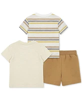 Little Me Baby Boys 3-Pc. Giraffe T-Shirts & Shorts Play Set