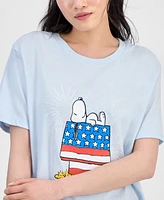 Disney Juniors' Snoopy Fireworks Graphic T-Shirt