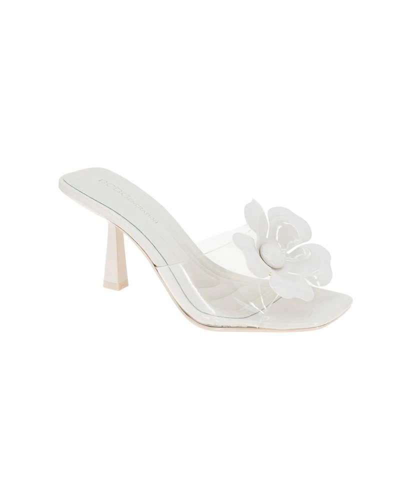BCBGeneration Women's Remani Flower Slip On Dress Sandals