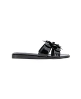 BCBGeneration Women's Mazey Flower Slide Flat Sandals