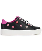 Karl Lagerfeld Paris Women's Cate Heart Pins Lace-Up Sneakers