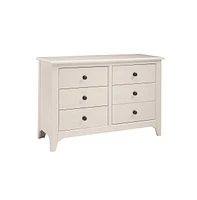 Taylor 6-Drawer Dresser, Sea Shell