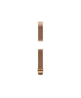 Fossil Women's Rose Gold-Tone Stainless Steel Mesh Band, 18mm
