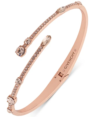 Givenchy Mixed Crystal Bypass Bangle Bracelet