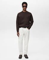 Mango Men's Regular-Fit Cotton Sweatshirt