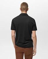 Mango Men's Breathable Stretch Comfort Polo Shirt