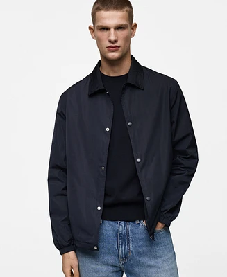 Mango Men's Regular-Fit Technical Fabric Jacket
