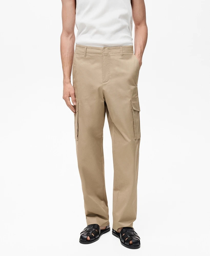 Mango Men's Relaxed-Fit Cargo Pants