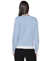 Karl Lagerfeld Paris Women's Open-Front Cardigan