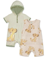 Disney Baby Boys Lion King Rompers, Pack of 2