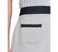 Tweed a-line skirt