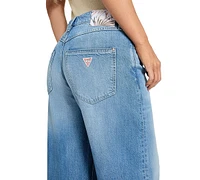 Guess Women's Bellflower High Rise Wide-Leg Jeans