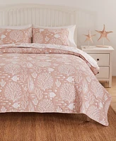 Greenland Home Fashions Marina Woven Jacquard Reversible -Pc. Coverlet Set