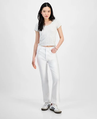 7 For All Mankind Women's High-Waist Slim Kick Jeans
