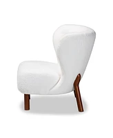 Baxton Studio 31" Upholstered Finished Wood Cabrera Modern and Contemporary Accent Chair