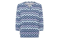 Olsen Women's Chevron Print Tunic T-Shirt