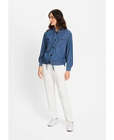 Olsen Women's Lightweight Denim Look Jacket