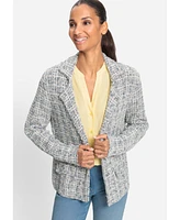 Olsen Women's Tweed Knit Jacket