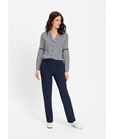 Olsen Women's Polka Dot Tunic Shirt