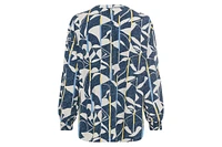 Olsen Women's Multi-Pattern Tunic Blouse