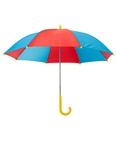 Justice League Boys Dc Comics Superman Batman Waterproof Rain Jacket Cape and Umbrella 3 Piece Set to