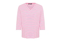 Olsen Women's Striped V-Neck T-Shirt