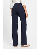 Olsen Women's Mona Fit Wide Leg Knit Trouser