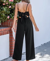 Cupshe Women's Midnight Elegance Black Jumpsuit