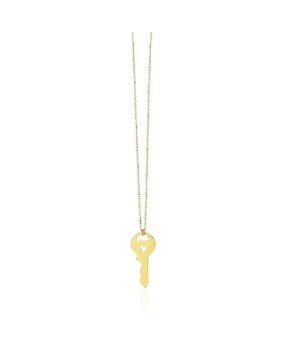 The Lovery Gold Key Heart Necklace 14K Gold