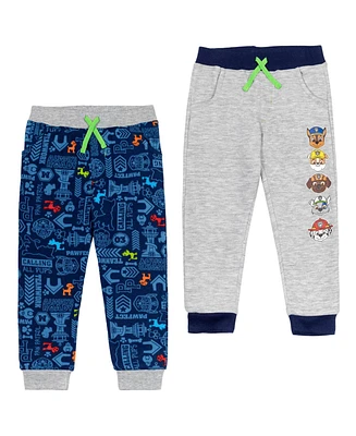 Paw Patrol Toddler Boys Rocky Zuma Rubble Chase Marshall Fleece 2 Pack Pants to