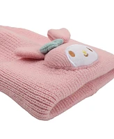 My Melody 3D Plush Character Head Pink Tall Cuff Beanie