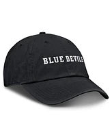 Nike Men's Black Duke Blue Devils Core Club Mascot Wordmark Adjustable Hat