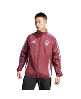 Adidas Men's Burgundy/Sky Blue Colorado Rapids 2025 Anthem Reversible Full-Zip Jacket