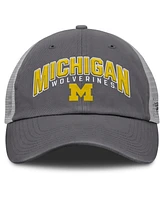 Fanatics Men's Charcoal Michigan Wolverines Ionic Trucker Adjustable Hat