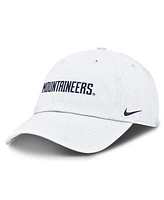 Nike Men's White West Virginia Mountaineers Core Club Mascot Wordmark Adjustable Hat