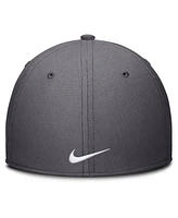 Nike Men's Gray Athletics Swoosh Performance Flex Hat