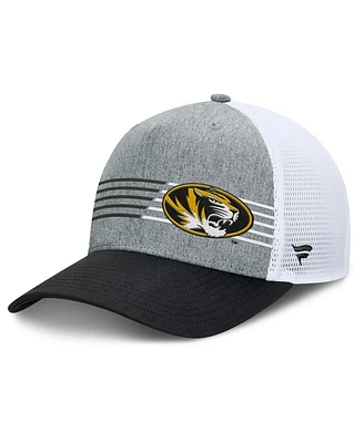 Fanatics Men's Heather Gray/Black Missouri Tigers Profile Trucker Adjustable Hat