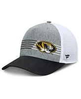 Fanatics Men's Heather Gray/Black Missouri Tigers Profile Trucker Adjustable Hat