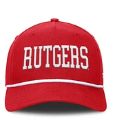 Fanatics Men's Scarlet Rutgers Scarlet Knights Foul Ball Rope Adjustable Hat