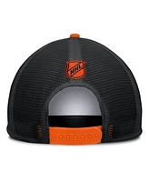Fanatics Men's White/Orange Philadelphia Flyers Decades Collection Foam Front Snapback Hat