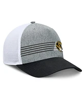 Fanatics Men's Heather Gray/Black Missouri Tigers Profile Trucker Adjustable Hat