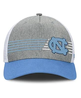 Fanatics Men's Heather Gray/Carolina Blue North Carolina Tar Heels Profile Trucker Adjustable Hat