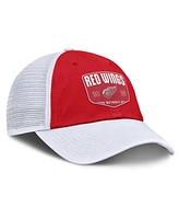 Fanatics Men's Red Detroit Red Wings Fundamental One-Time Trucker Adjustable Hat