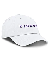 Nike Men's White Lsu Tigers Core Club Mascot Wordmark Adjustable Hat