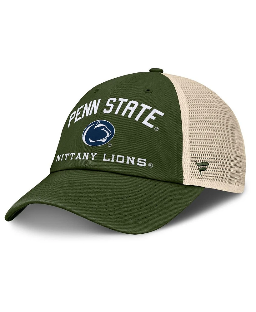 Fanatics Men's Olive Penn State Nittany Lions Oht Military Appreciation Frontier Trucker Adjustable Hat