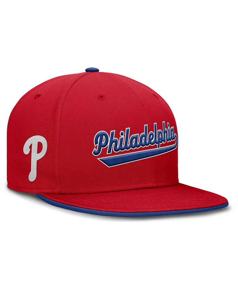 Nike Men's Red Philadelphia Phillies True Performance Fitted Hat